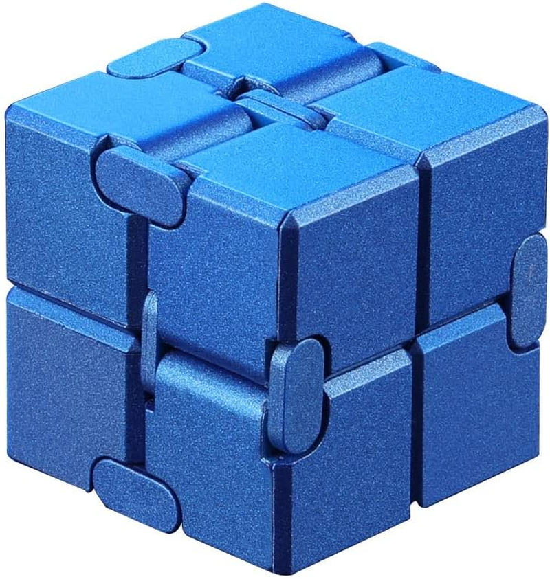 TIAONIAO Infinity Cube Fidget Desk Toy，Relaxing Hand-Held Fidget Desk Toy for Adults and Kids，Durable Stress Relieving Fidget Desk Toy, anti Anxiety Relief Fidget Desk Toys (Red) image number 1