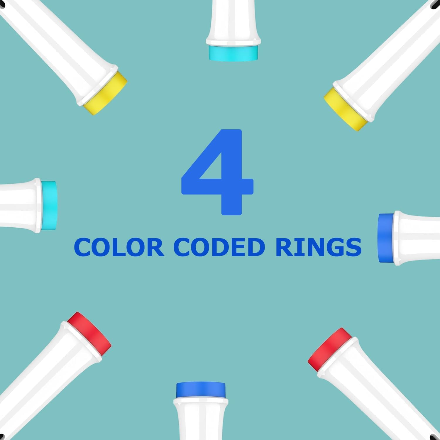 Soft Sensitive Toothbrush Heads Compatible with Oral B Pro Toothbrush, Fit Vitality Plus, Pro 700 100 300 2000, Replacement Brush Heads Soft Sensitive for Gentle Gum Care image number 6