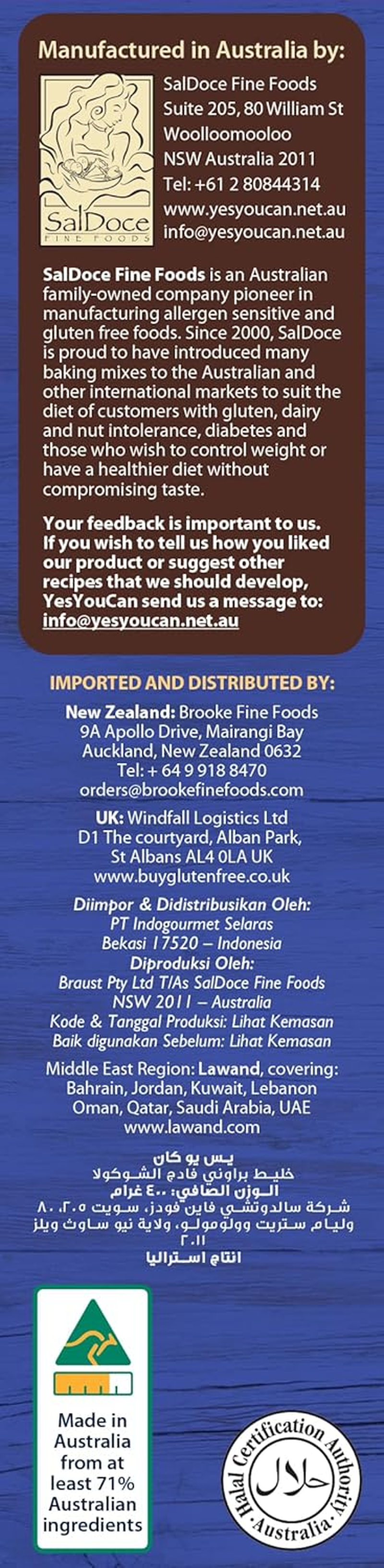 Yesyoucan Choc Fudge Brownie Mix 400G image number 2