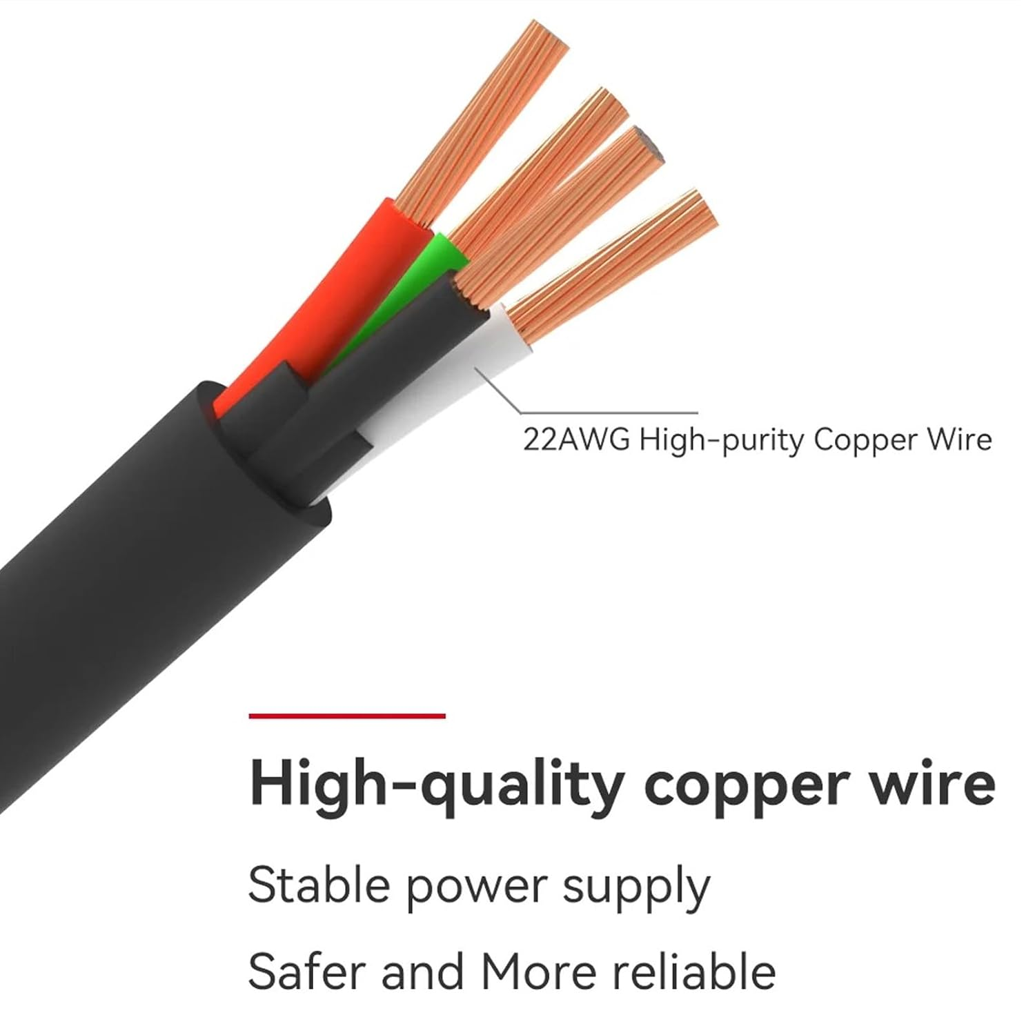 Extension Cable for Bambu Lab AMS Lite, 1M 4-Pin Extension Cable for Bambulab A1/A1 Mini 3D Printer Accessories (With Magnetic Ring) image number 1