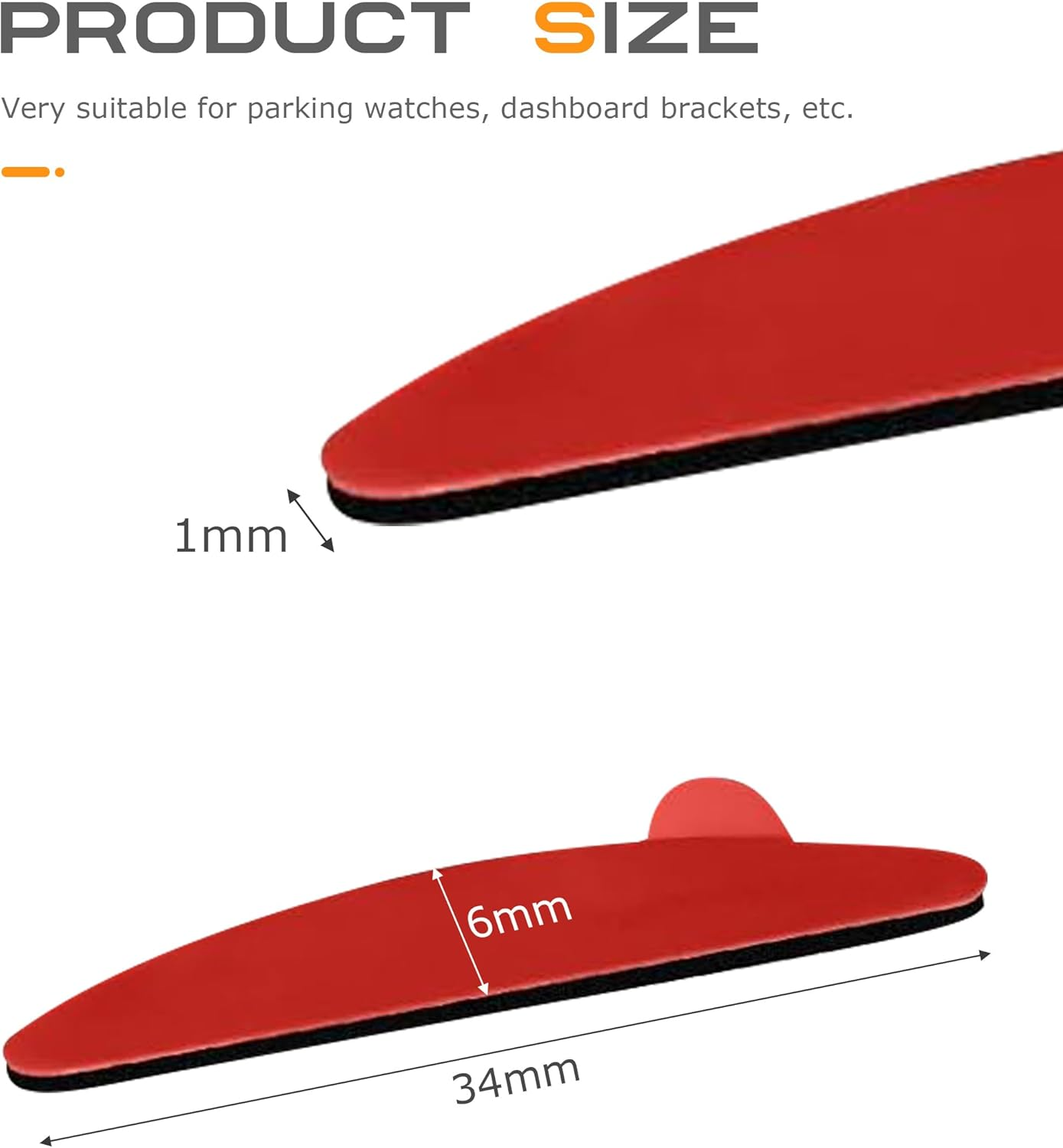 Flaconi 12PCS Double Sided Tape Automotive,Adhesive Pads for Parking Meters,Heavy Duty Double Sided Tape,Double Sided Sticky Pads,Suitable for Car Windshield,Adhesive Pads Parking Disc image number 3