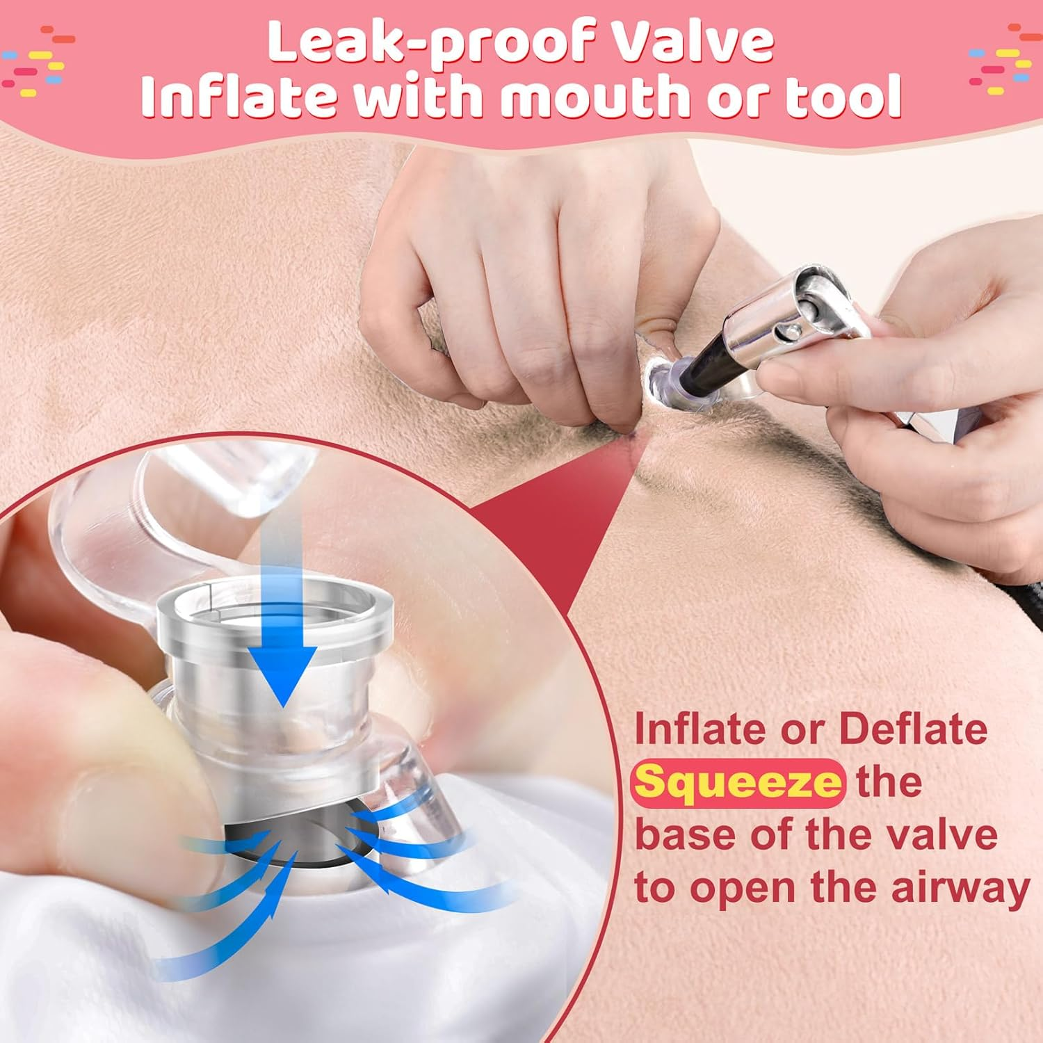 Gimars Inflatable Dog Cone Alternative Dog Donut Collar after Surgery, Soft Dog Neck Pillow Recovery Cone Collar, E Collar and Elizabethan Collar Alternative for Small and Medium Dogs image number 5