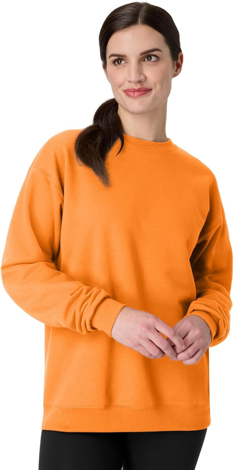 Hanes Men'S Ecosmart Hoodie, Midweight Fleece Sweatshirt, Pullover Hooded Sweatshirt for Men, Safety Orange - 1 Pack, 3X-Large image number 4
