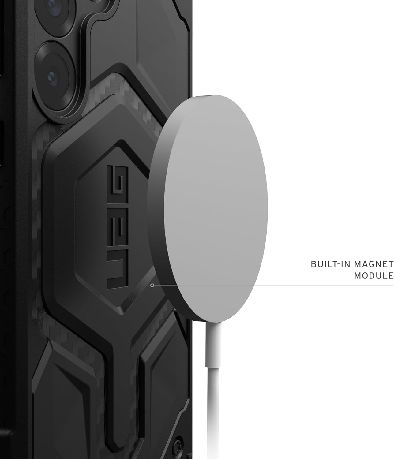 UAG Monarch Pro Case for Samsung Galaxy S25 &ndash; Rugged Carbon Fiber Armor, 5-Layer Drop Protection, Magsafe Compatible, Premium Traction Grip, Military-Grade Shockproof Cover for Ultimate Safety image number 3