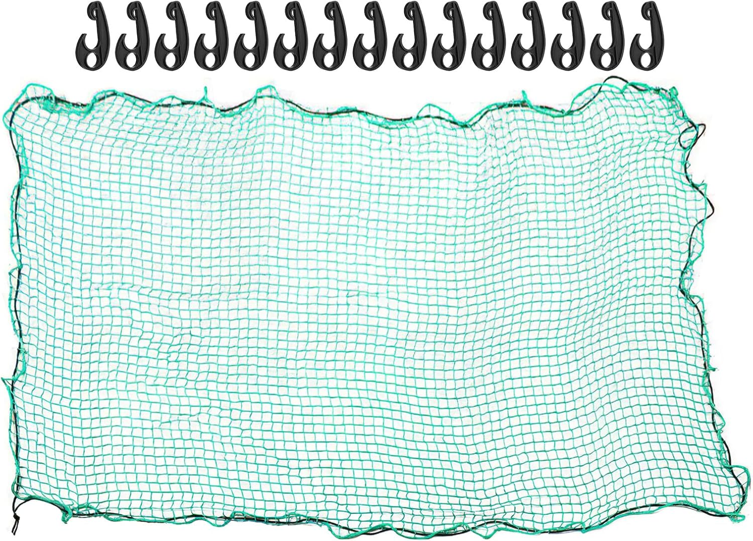 Iplusmile Vehicle Body Fall Net Heavy-Duty Bungee Cord and Hooks Nylon Material for Pickup Truck Bed image number 1