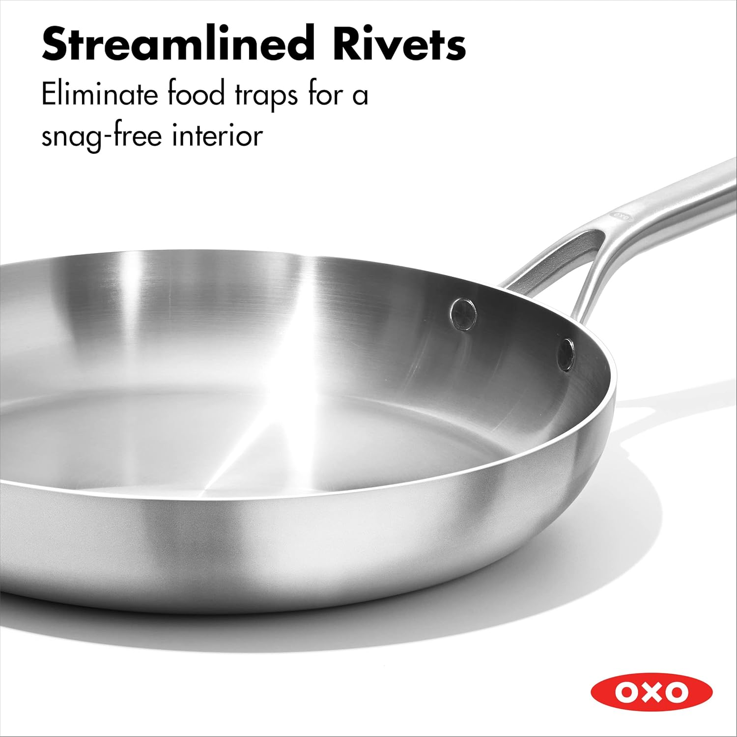 OXO Stainless, 8" and 10" Frying Pan Skillet Set, Black image number 5