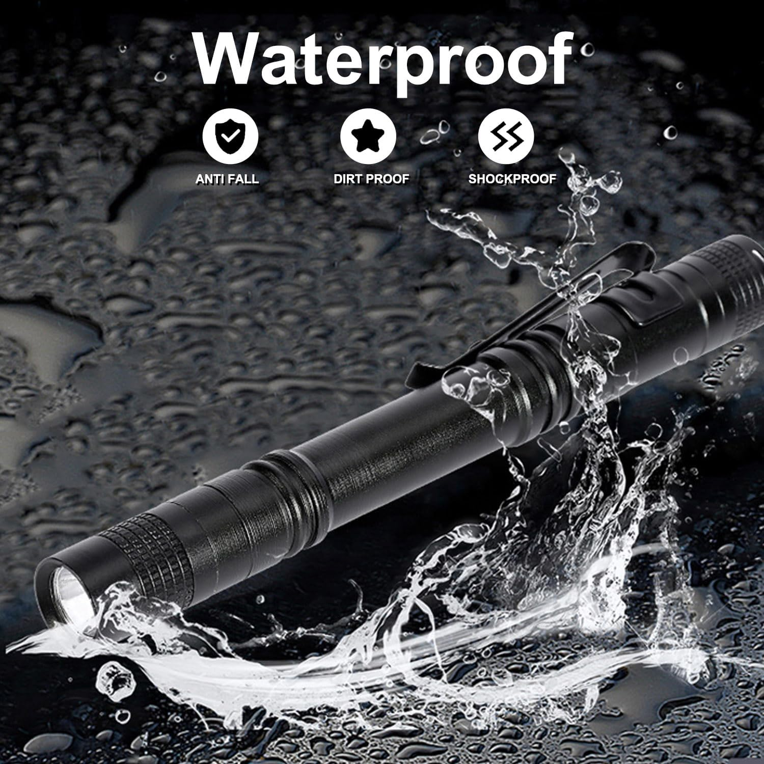 HYVCZP 4 Pcs Red Light Flashlight Red Light Pen Light Flashlight Super Bright Red LED Flashlight Red Torch for Aviation, Astronomy, Night Observation image number 6