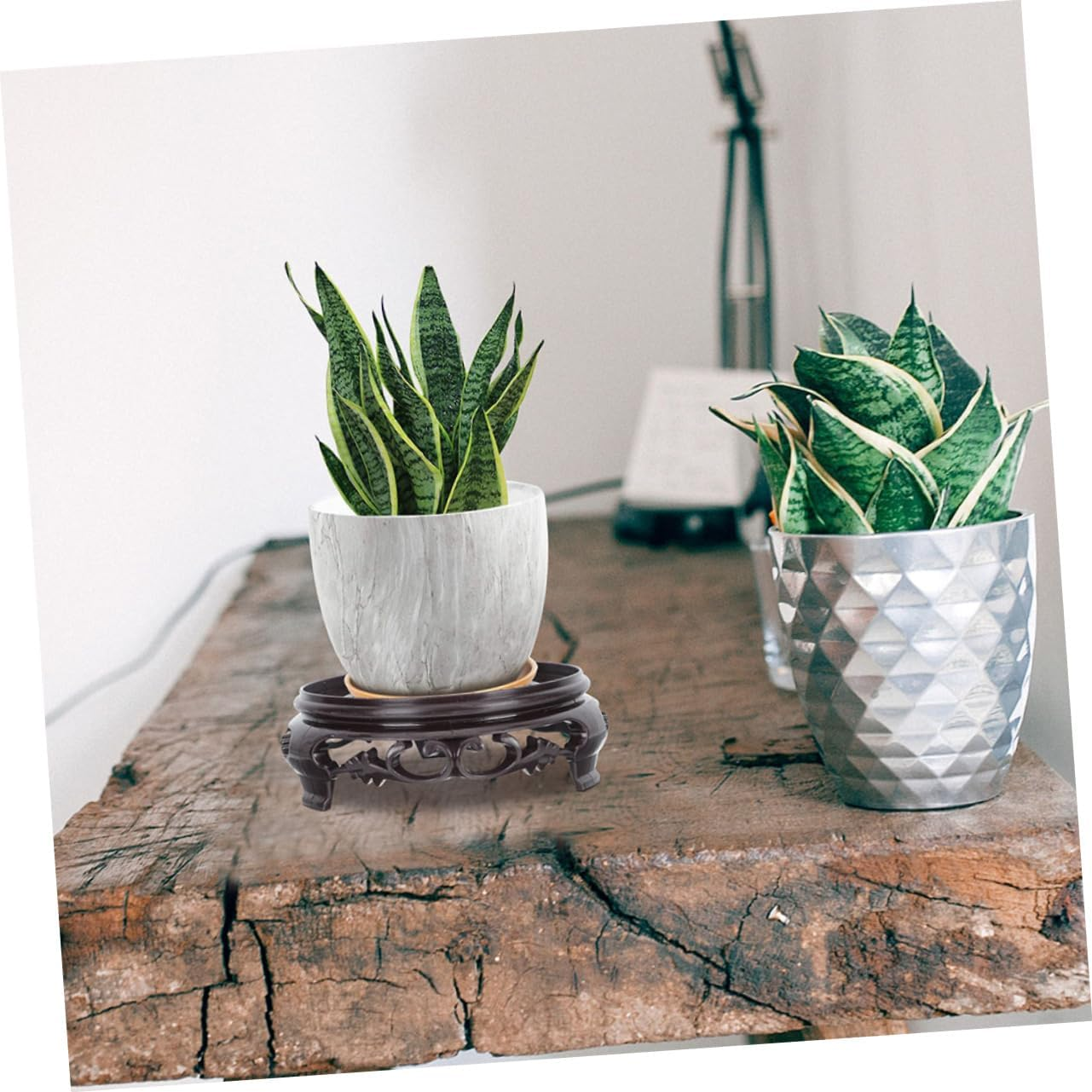 5Pcs Flowerpot Holder round Stand for Flower Planter Pot for Indoor Outdoor Gardening Use Flowerpot Racks Supplies image number 6