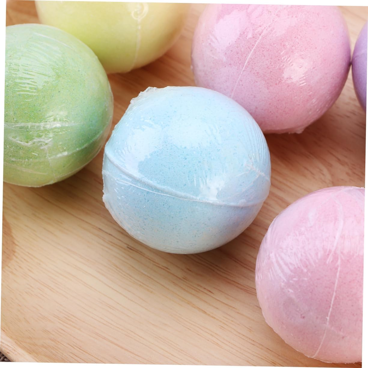 MERRYHAPY 8Pcs round Bathing Balls Natural Ingredients for Relaxing Bath Experience Mixed Colors for Men and Women Moisturizing and Skin-Cleansing Benefits image number 3