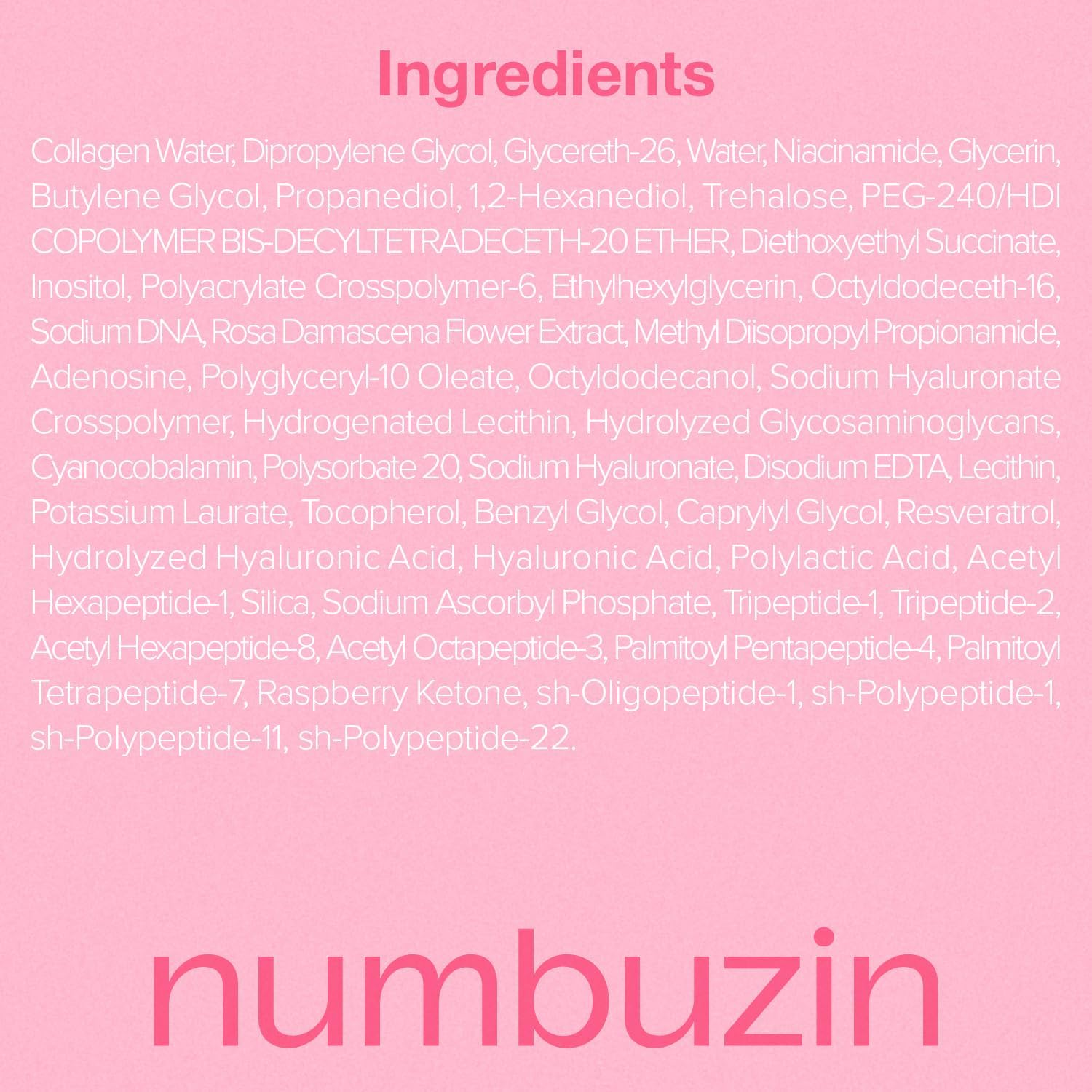 Numbuzin No.2 Serum | Rose PDRN Collagen Plumping Serum | Glowing, Hydrating, Firming, Korean Skincare | Collagen, Peptides, PDRN | for Dry, Combination Skin | 1.01 Fl.Oz. image number 3