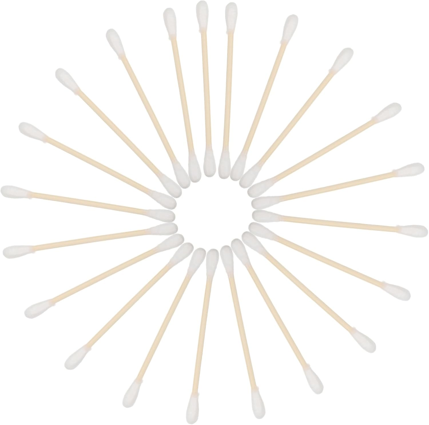 100Pcs Multifunctional Cotton Swabs Tips Double Tipped for Ear Cleaning Makeup Removal Gentle Bamboo Material Portable for Travel image number 2