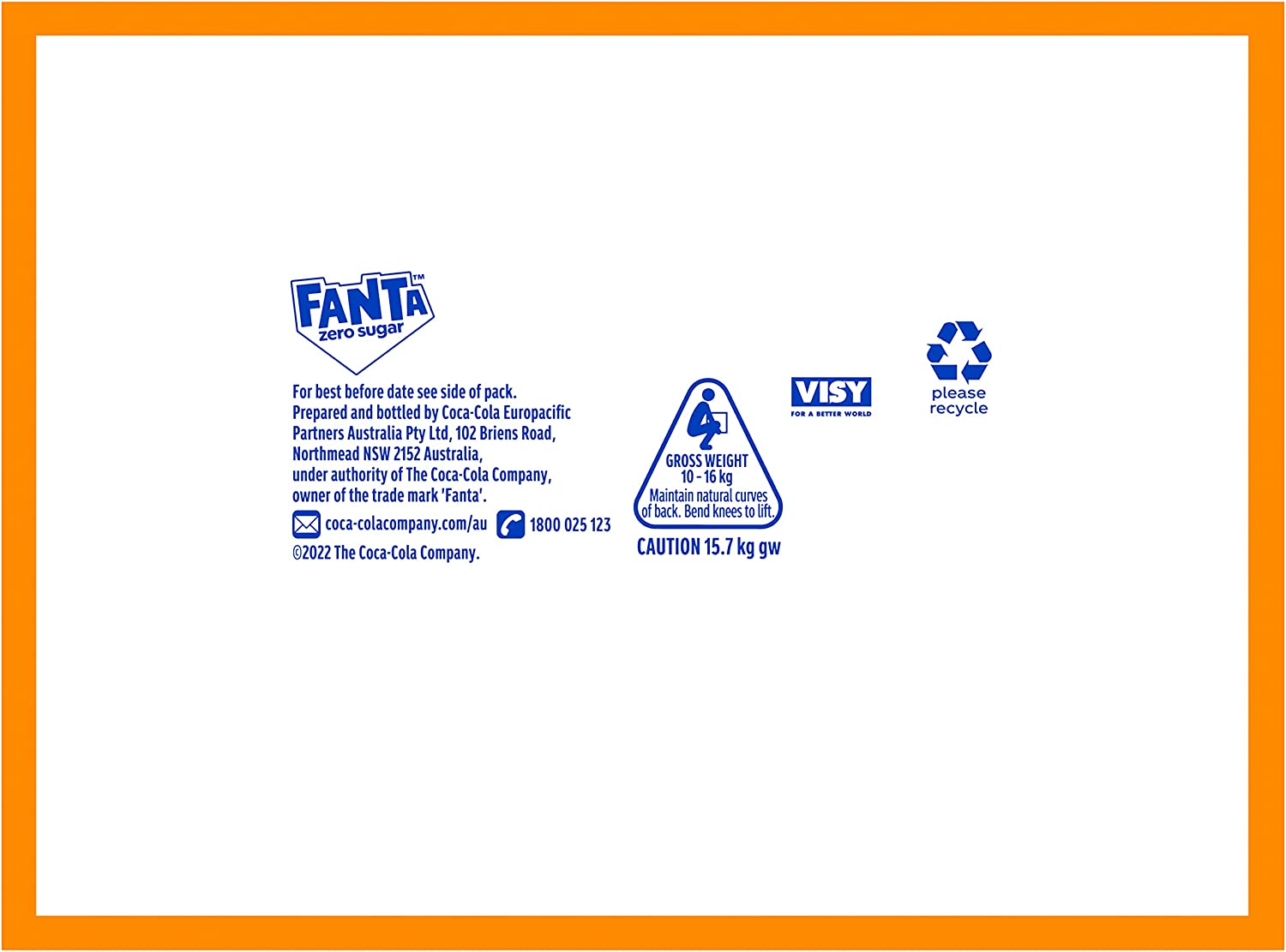 Fanta Orange Zero Sugar Soft Drink Multipack Bottles 12 X 1.25L image number 5