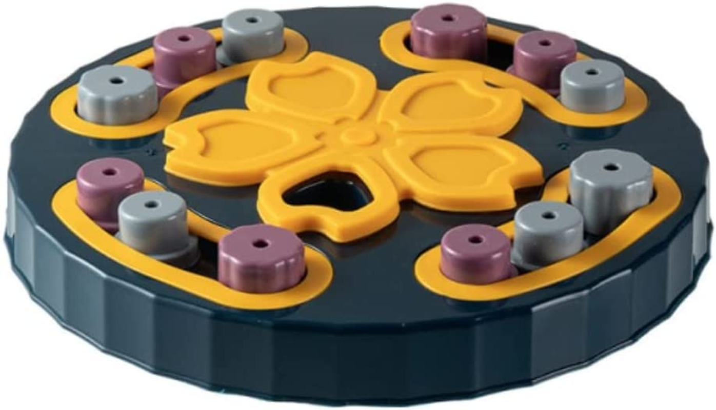 Paw Puzzlers Advanced Dog Puzzle, Enrichment Toy, Treat Puzzle, Dog Interactive Food Toy (Pink, Geometric)