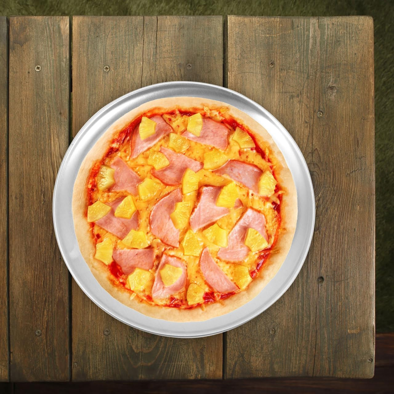 Tofficu 9 Inch Pizza Baking Pan with Holes Stainless Steel Perforated Pizza Tray for Oven Even Heat Distribution Crispy Crust Home Kitchen Bakeware image number 5