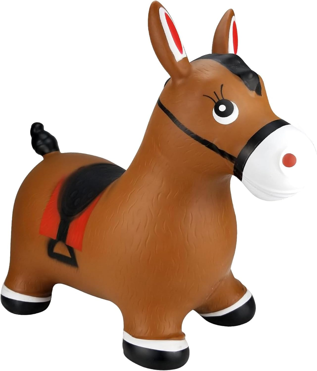 Bouncy Horse for Toddlers 1-3, Inflatable Riding Toy for Kids, Toddler Bounce Animal (Horse 2) - Giraffe image number 4