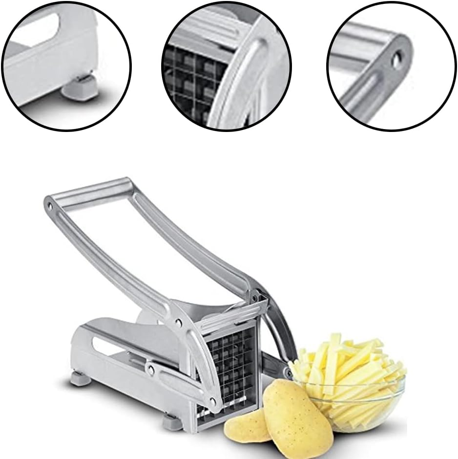 Potato Chipper,Vegetable Veggie Machine,French Fry Cutter,Manual Potato Strip Cutter,Stainless Steel Cutting Machine, for Potato, Onion,Vegetables,Cucumber image number 5