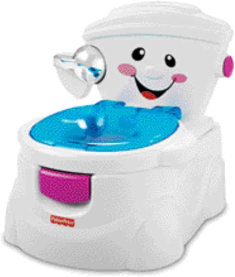 Fisher-Price Toddler Training Toilet, My Potty Friend with Sounds, Music & Splash Guard for Ages 18+ Months, P4324