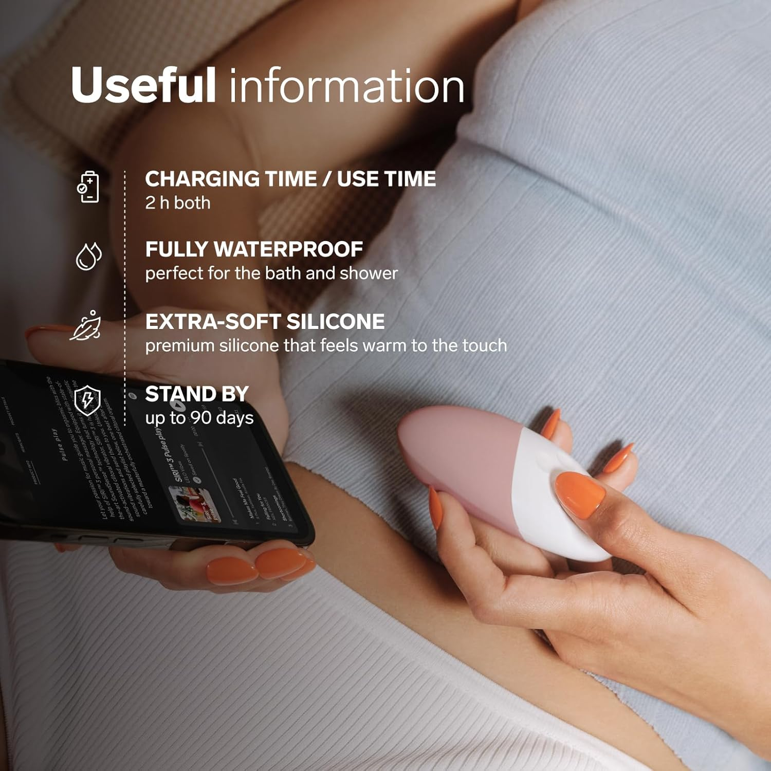 LELO SIRI 3 Sound Activated Small Personal Vibrator, Mini Massager with 8 Pleasure Settings, Small Clit Vibrator with Soundsense Technology, Waterproof Bullet Vibrator for Clit, Calm Lavender