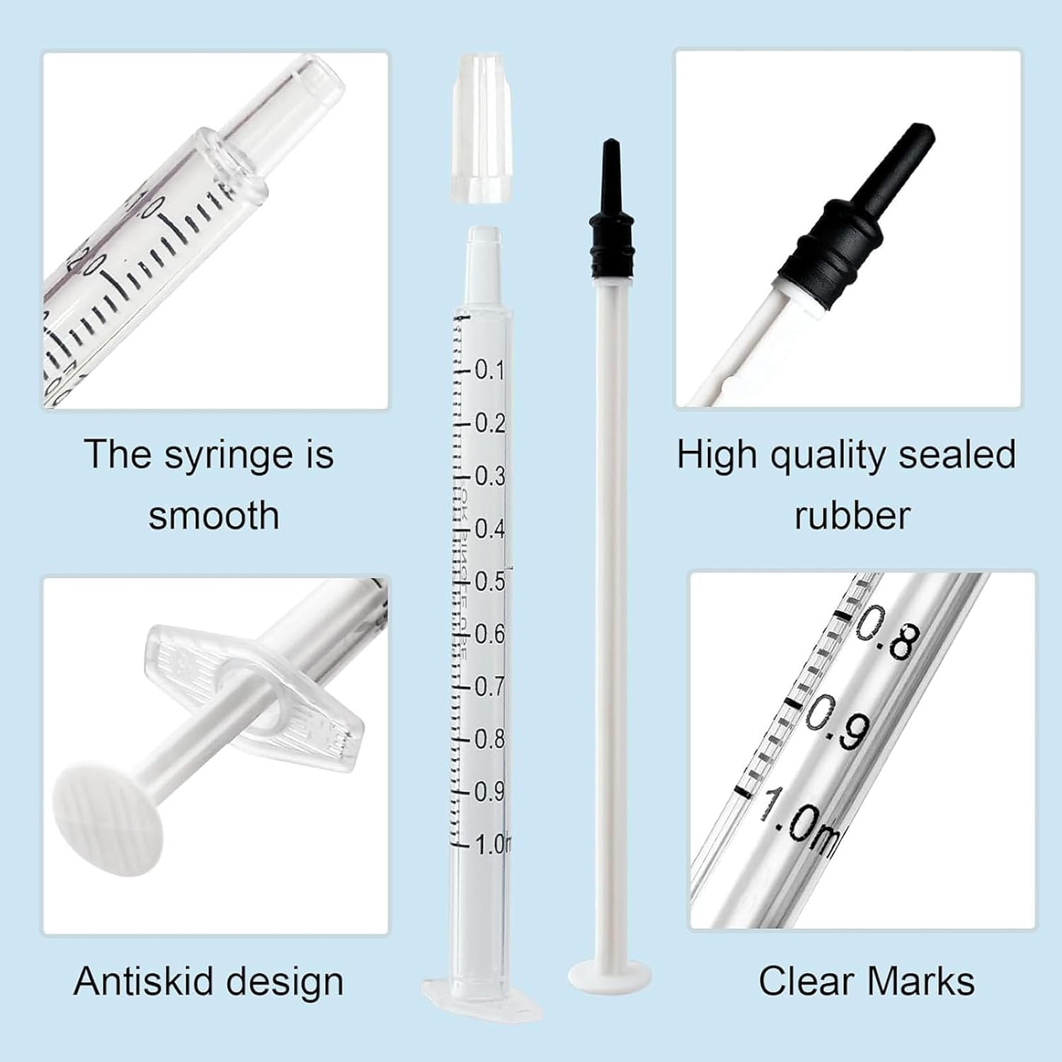 25 Sets 1Ml Colostrum Syringes with Caps, Colostrum Collector Kit Include 25Pcs 1Ml Sterile Syringes for Colostrum, 1 Measuring Cup, 5 Storage Bags, 50 Labels image number 2