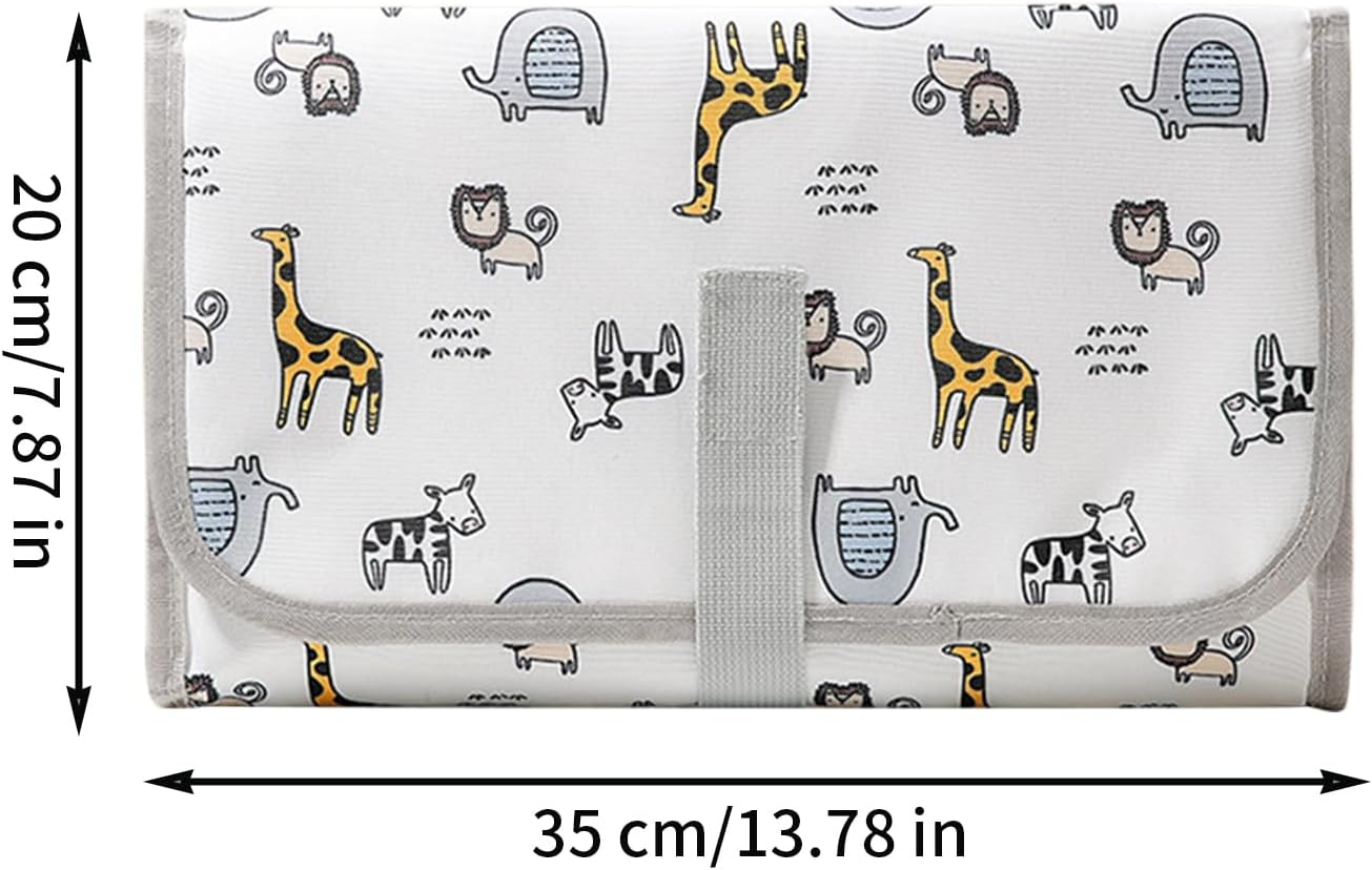 Diaper Changing Pad, Waterproof Diaper Changing Mat, Reusable Stroller Accessories Travel Supplies for Nursery Daycare Hospital Postpartum Picnic Camping Airplane Boy Girl