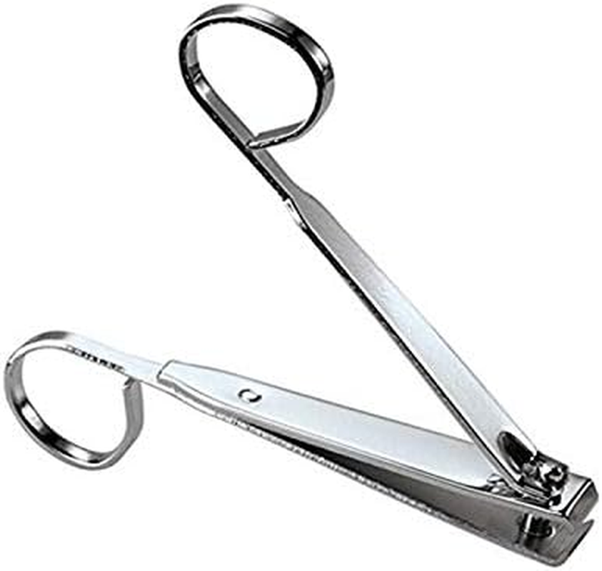 EZ Grip Nail Clipper, Premier Nail Clipper, Scissor Grip Nail Clipper, Sharp Stainless Steel Blade for Finger Nail,Toe Nail Clippers Set for Women and Man, Silver - 2 Pack (Large and Small) image number 3