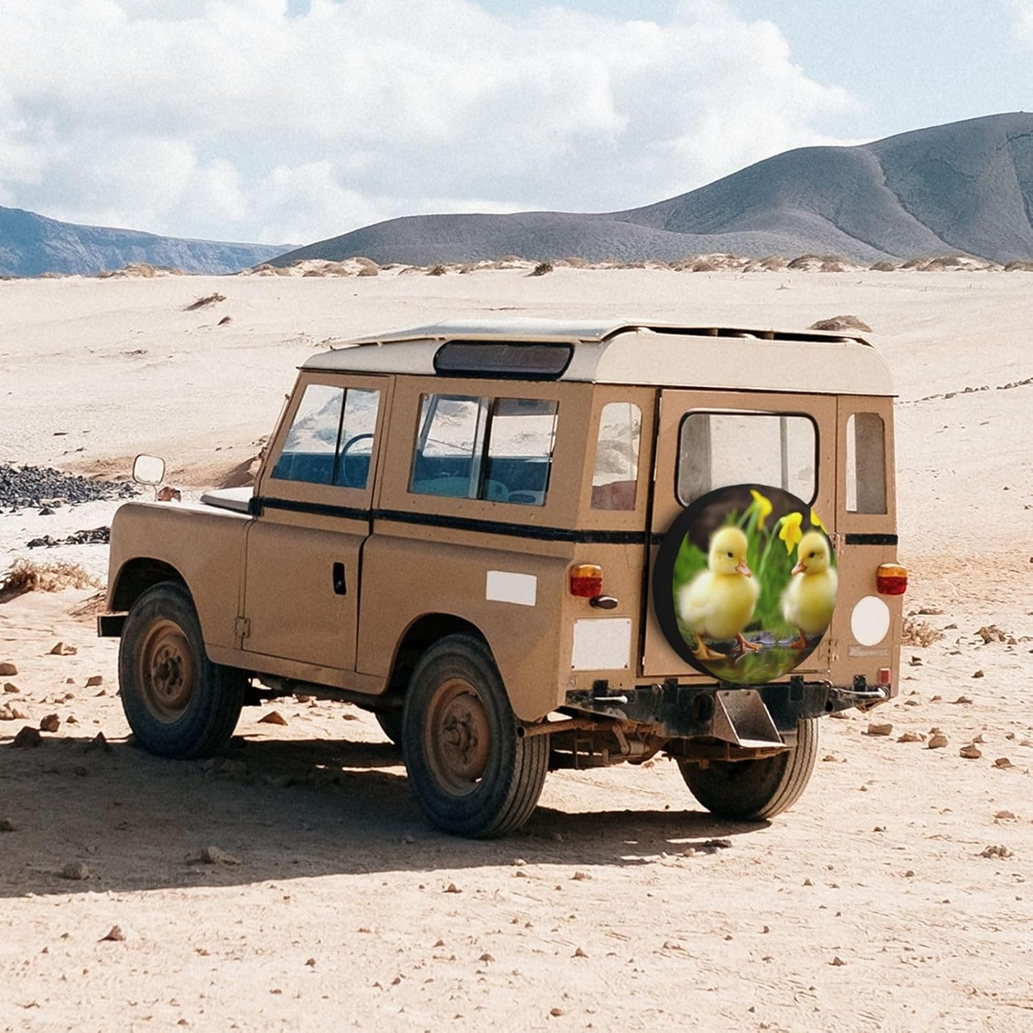 Cute Ducks Spare Tire Cover Weatherproof Universal Wheel Protectors Dustproof Spare Wheel Covers Travel Trailer Camper Tire Covers Car Accessories 17 Inch image number 6