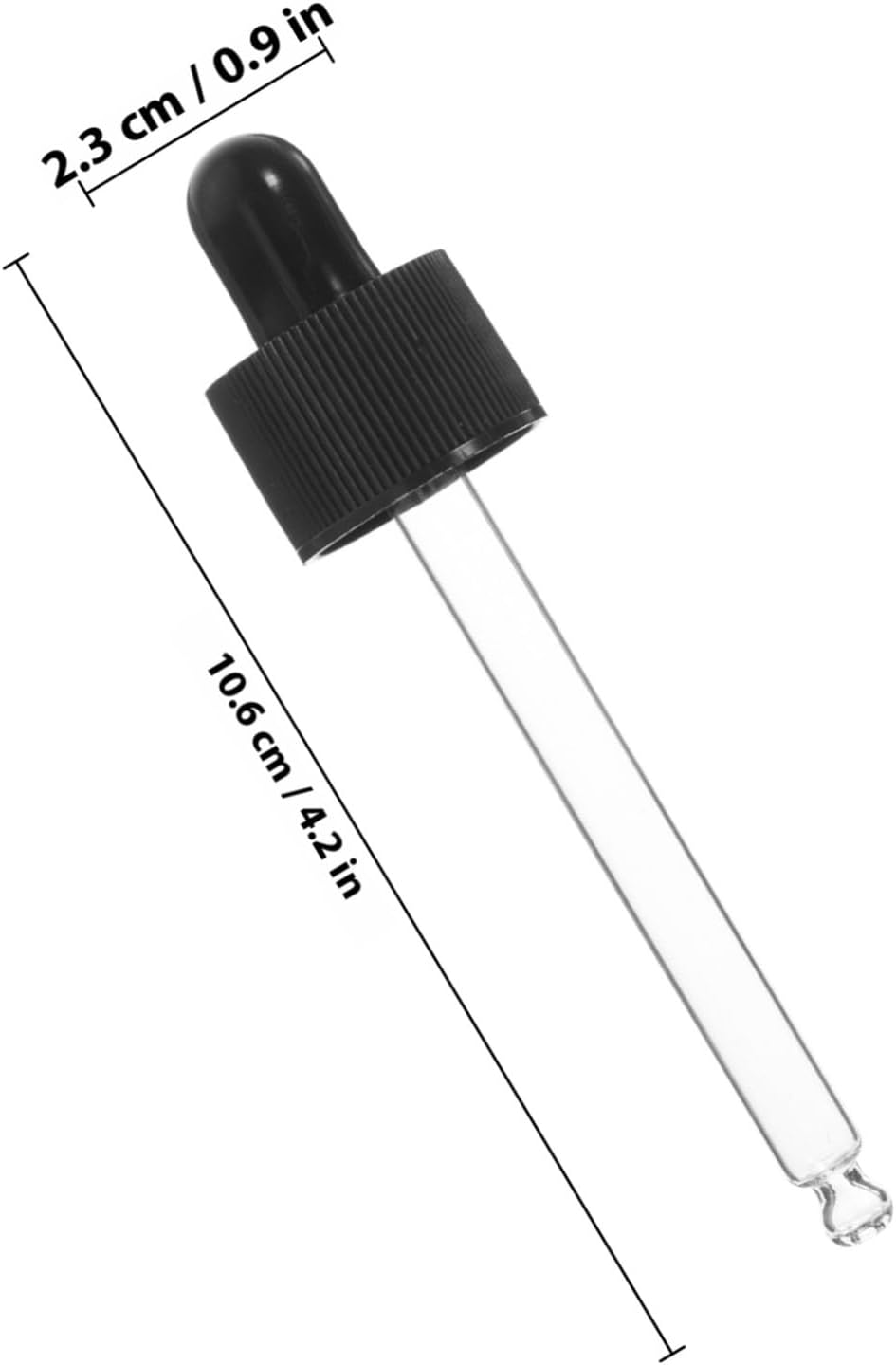 WOFASHPURET 12Pcs Silicone Glass Dropper for Oil Bottles Anti-Drip Oil Pipette Dispenser Clear Eye Dropper Travel-Friendly and Stylish