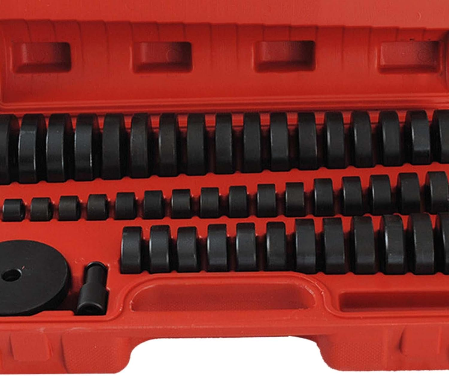 52 Pieces Bearing Race and Seal Driver Set,Bearing Driver Kit,49 Bearing Adapters Bearing Race Installer for Automotive Wheel Bearings image number 2