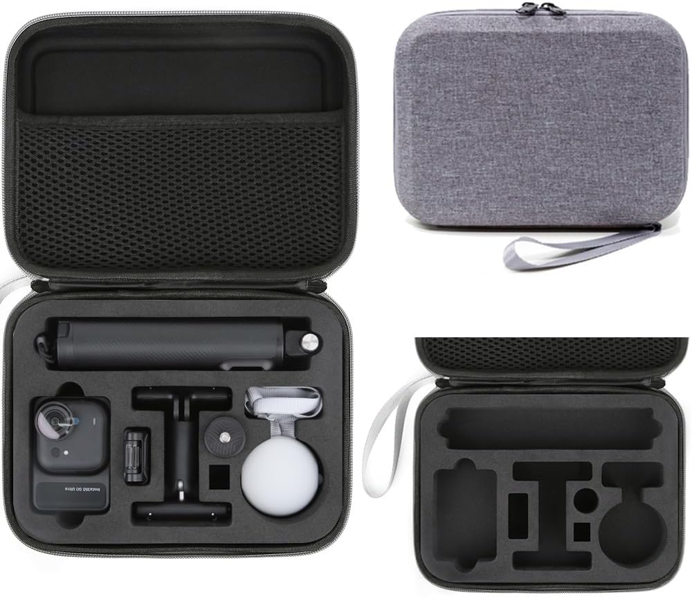 Coyktonty Bag Carrying Case,Travel Portable Bag for Insta360 GO Ultra Camera (Black)