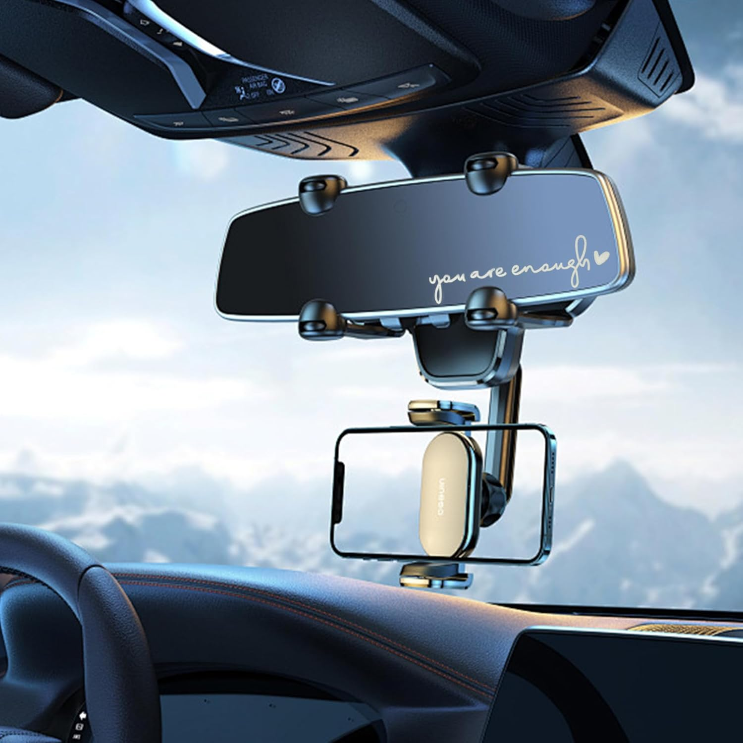 10 Pcs Rearview Mirror Decal, Funny Car Decals for Women, Rear View Mirror Sticker, Affirmation Vinyl Car Stickers and Decals, Car Window Decals Car Decoration Accessories (10 Pcs) image number 5