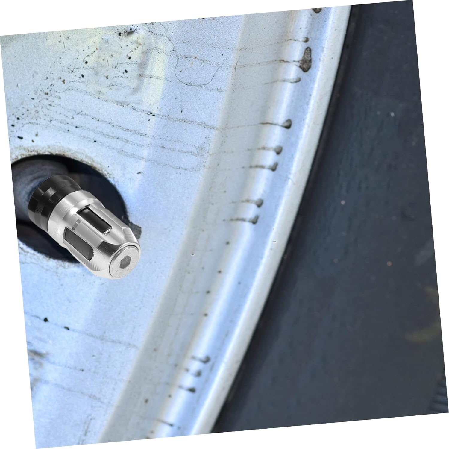 LIFKOME 2Pcs Sturdy Wheel Valves Covers Car Tire Caps Motorbike Tyre Caps Leakproof Air