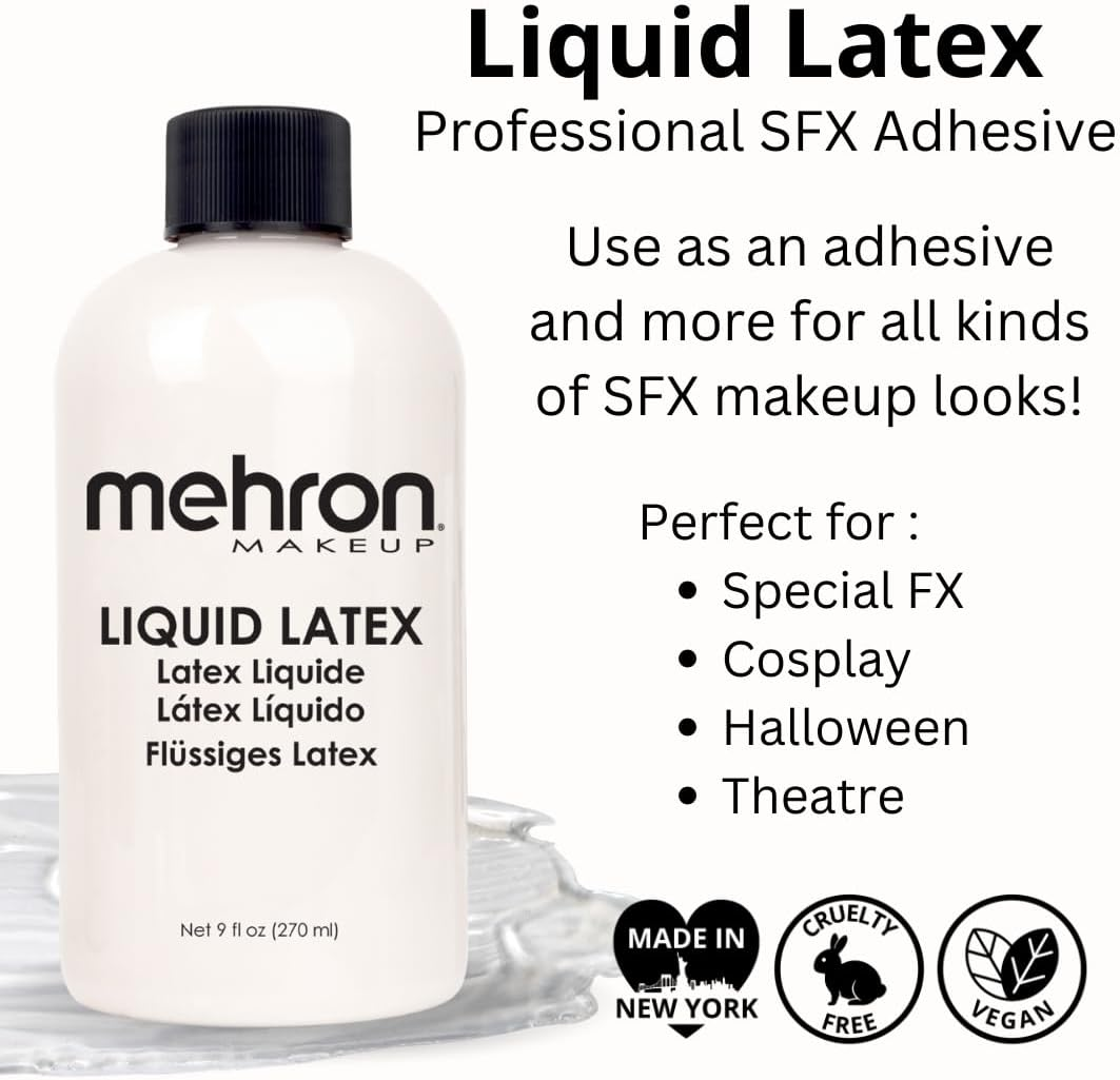 (270Ml, Clear) - 117 (270Ml, White/Clear) Mehron Liquid Latex image number 4