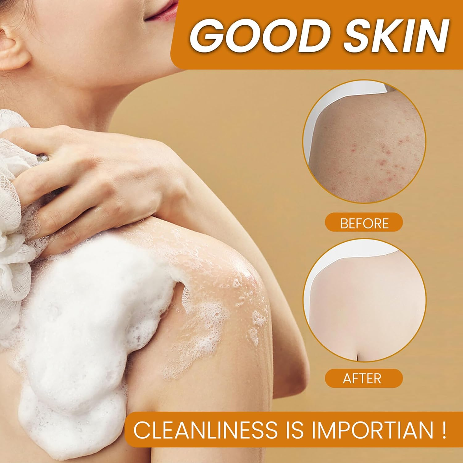 2PCS Turmeric & Kojic Acid Soap Bar with Natural Granular Formula,Skin Brightening & Hydrating Facial,Infused with Hyaluronic Acid & Collagen for Healthy Glowing Skin,100G image number 3