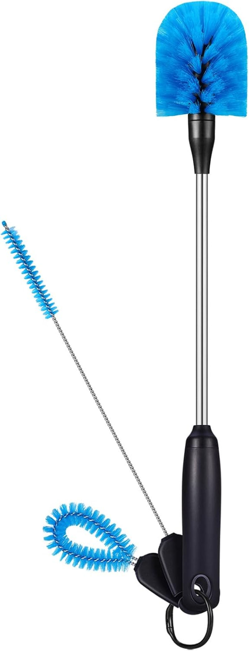 3-In-1 Stainless Steel Water Bottle Brush Set, Long Handle Water Bottle Scrubbing Brush, Built for Cleaning Narrow Neck Bottles, Sport Bottles, Coffee Mugs, Tumblers, Flask, round Head image number 4