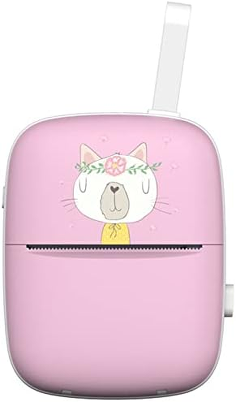 Mini Thermal Printer, Portable Wireless Smart Printer Bluetooth-Compactible Durable Wireless Label Memo Receipt Paper Printer Office Supply for Home/703 (Size : Pink) image number 6