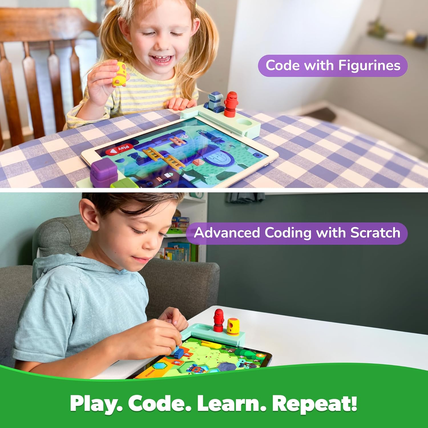 Tacto Coding by Playshifu - Story-Based Visual Coding | Logic & Coding Games for Kids | STEM Gifts for Boys and Girls Age 4-10 | Works with Ipads, Samsung Tabs, Kindle Fire (Tablet Not Included)