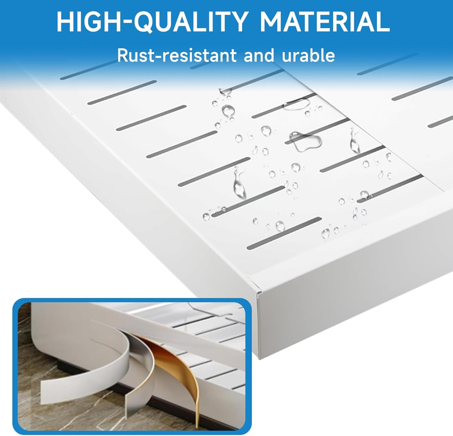 Pull Out Cabinet Organizer, Expandable (12.4"-20.5") Pull Out Drawers for Cabinets Fixed with Adhesive Film,Adjustable Peel Stick Slide Out Drawers for Kitchen Cabinets Pantry Bathroom-21&ldquo; Deep image number 3