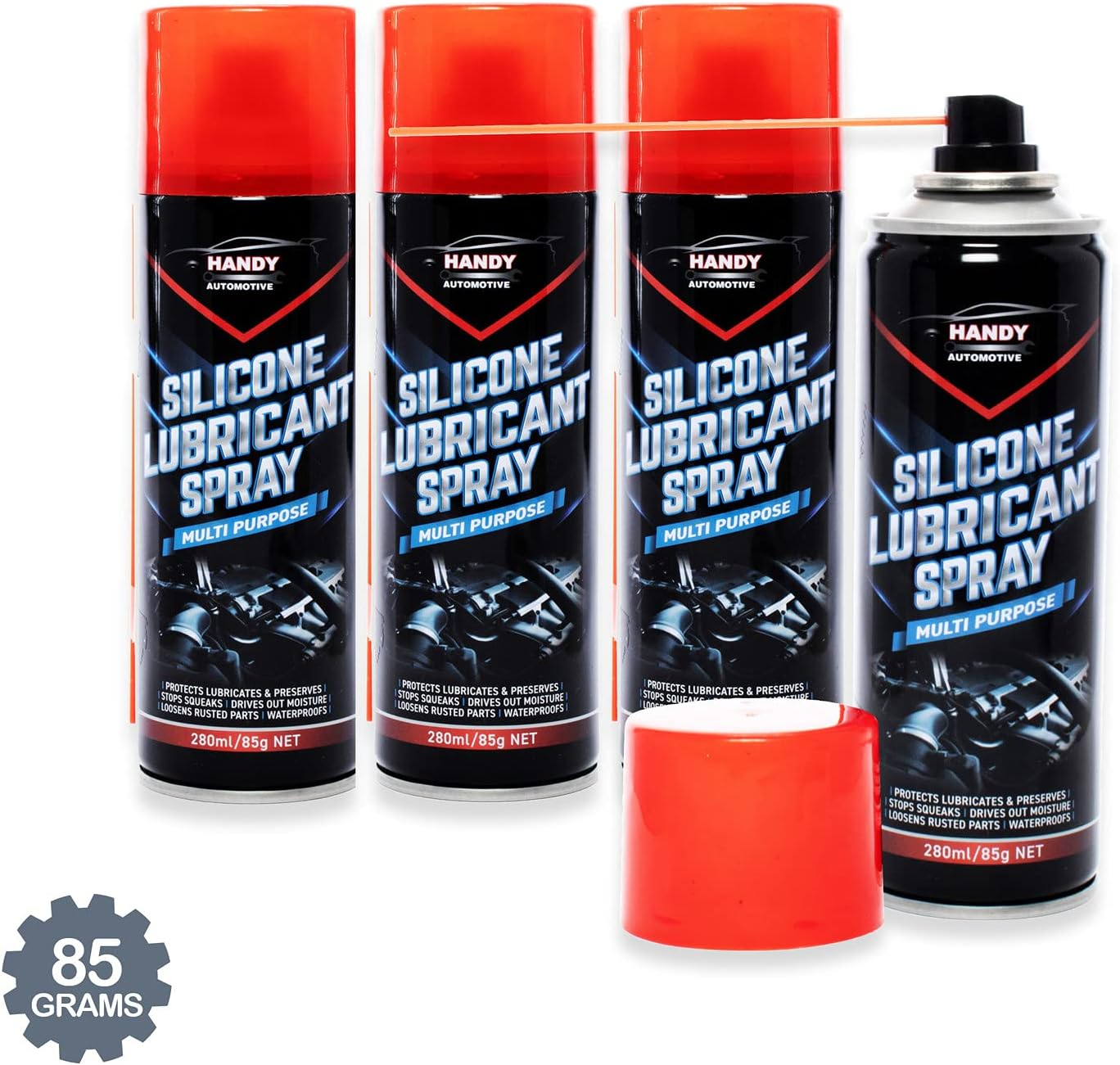 Handy Automotive 244362 Multi-Purpose Silcone Lubricant Spray, 280Ml/85G image number 1