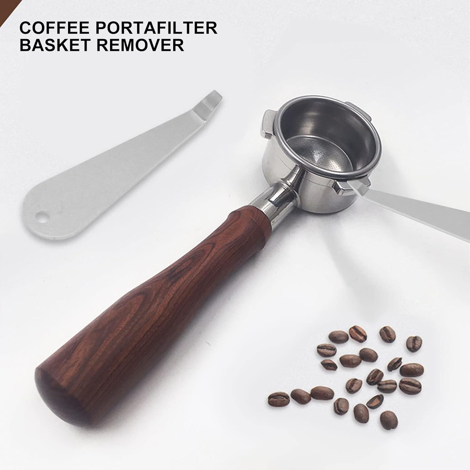 Stainless Portafilter Remover, Portafilter Basket Removal Tool, Espresso Cleaning Accessories for All Portafilter Coffee Barista Tools image number 1