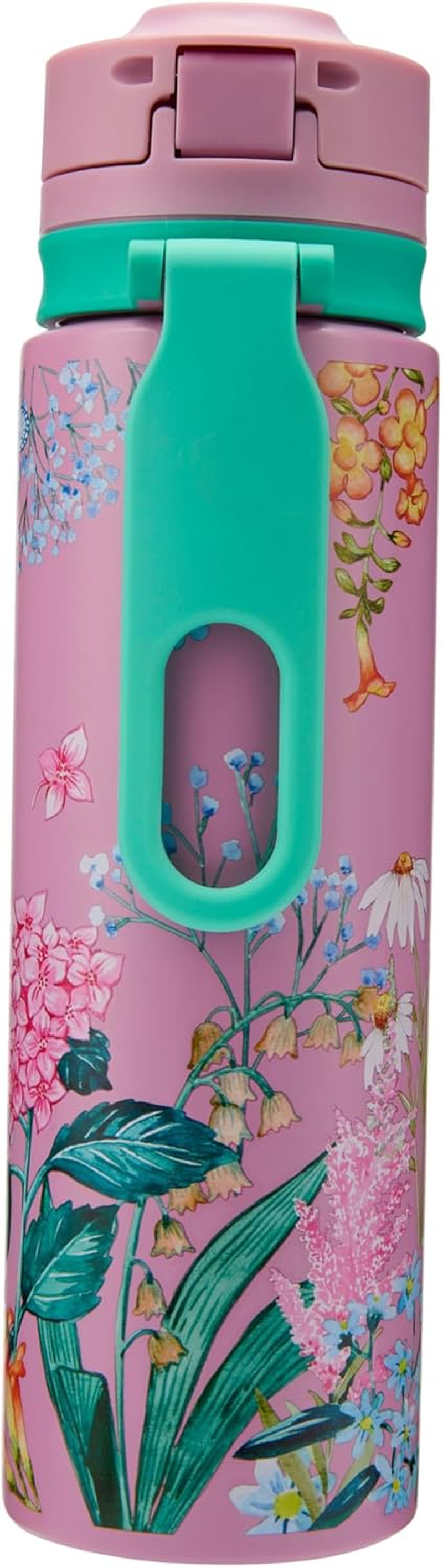 Maxwell & Williams Botanica Double Wall Insulated Chug Bottle, Pink, 750 Ml Capacity (Gift Boxed) image number 1
