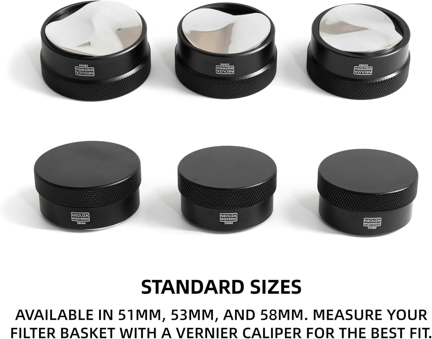 NEOUZA Coffee Gravity Adaptive Distributor for Espresso Portafilter, Gravity Distribution Tool, Auto Leveling Distributor, Leveler with S-Shaped Base (58Mm) image number 3