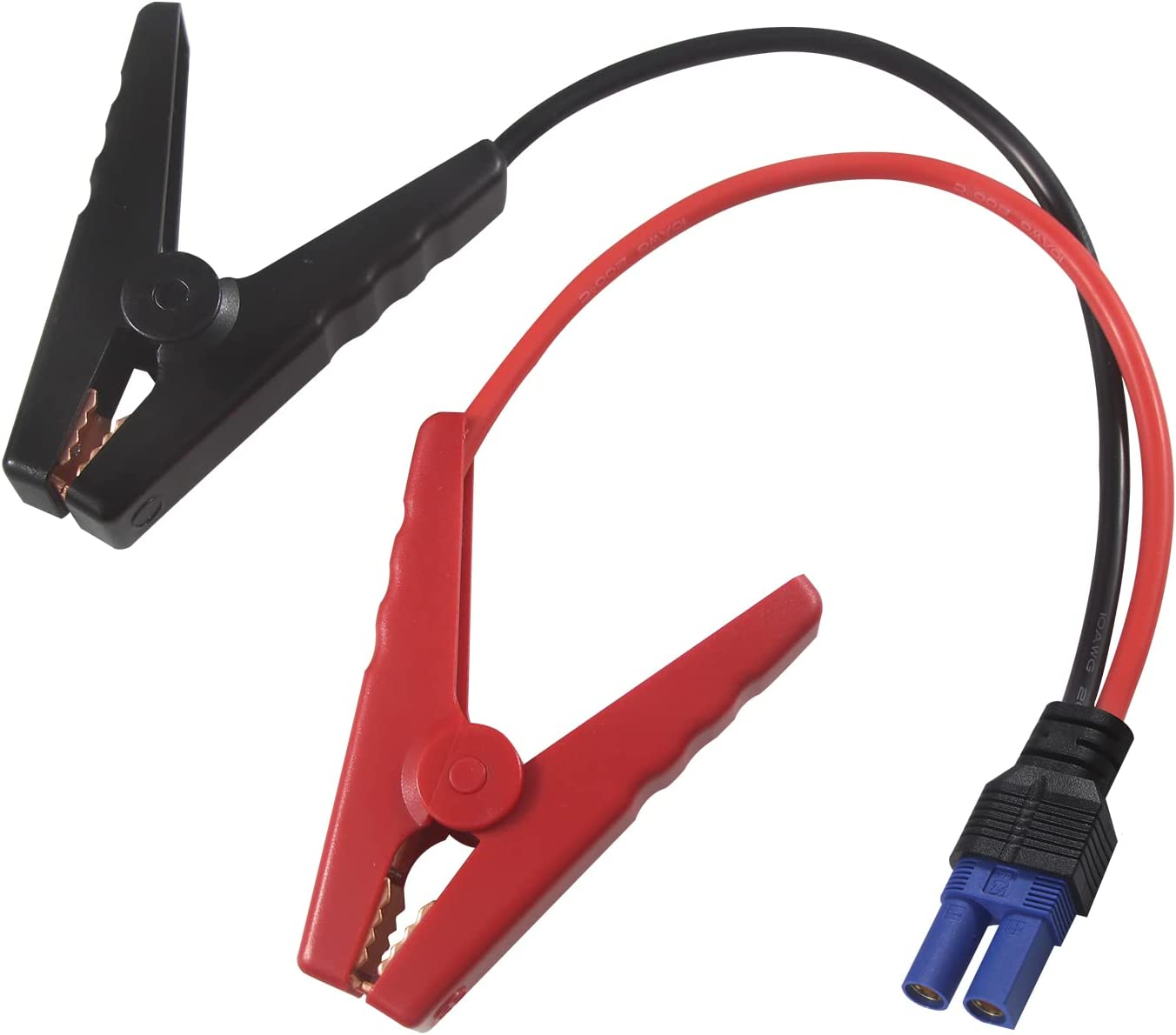 KUNCAN EC5 Jump Starter Cable Battery Clamps - 12V Replacement Alligator Clips to EC5 Female Connector Car Jumper Cable for Emergency Portable Car Jump Start Battery Booster Cable 10AWG Silicone Wire image number 1