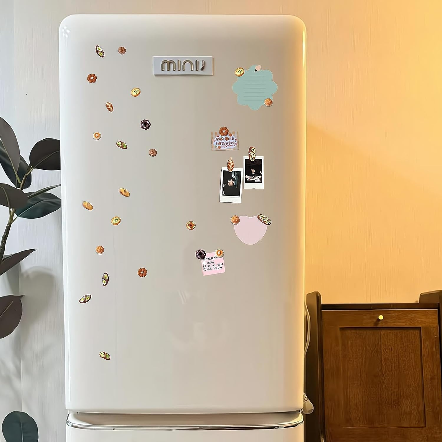 REGODI 12Pcs 3D Bread Fridge Magnets, Cute Strong Refrigerator Stickers for Kitchen, Whiteboard, Cabinets & Office Decor, Fun Baking-Themed Accessories image number 6