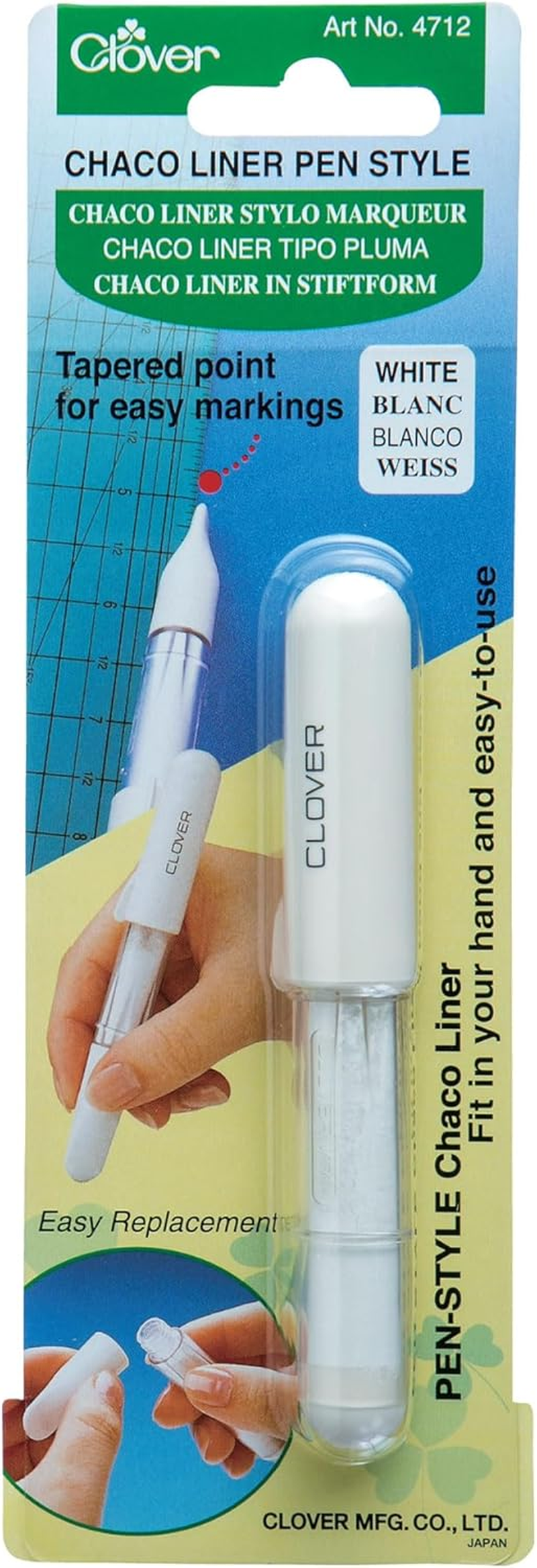 Clover Chaco Liner Pen Style, White