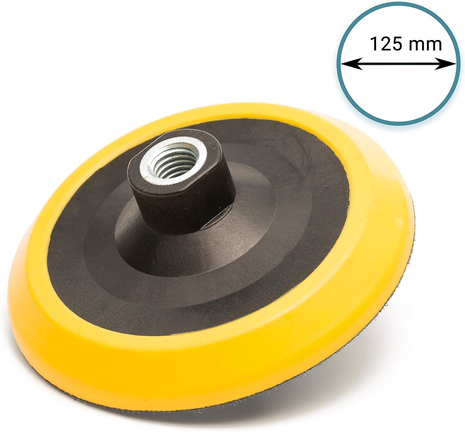 Glass Polish (125Mm) Universal Backing Pad with M14X2 Thread for Rotary Polishing Machines - GP12610 image number 3