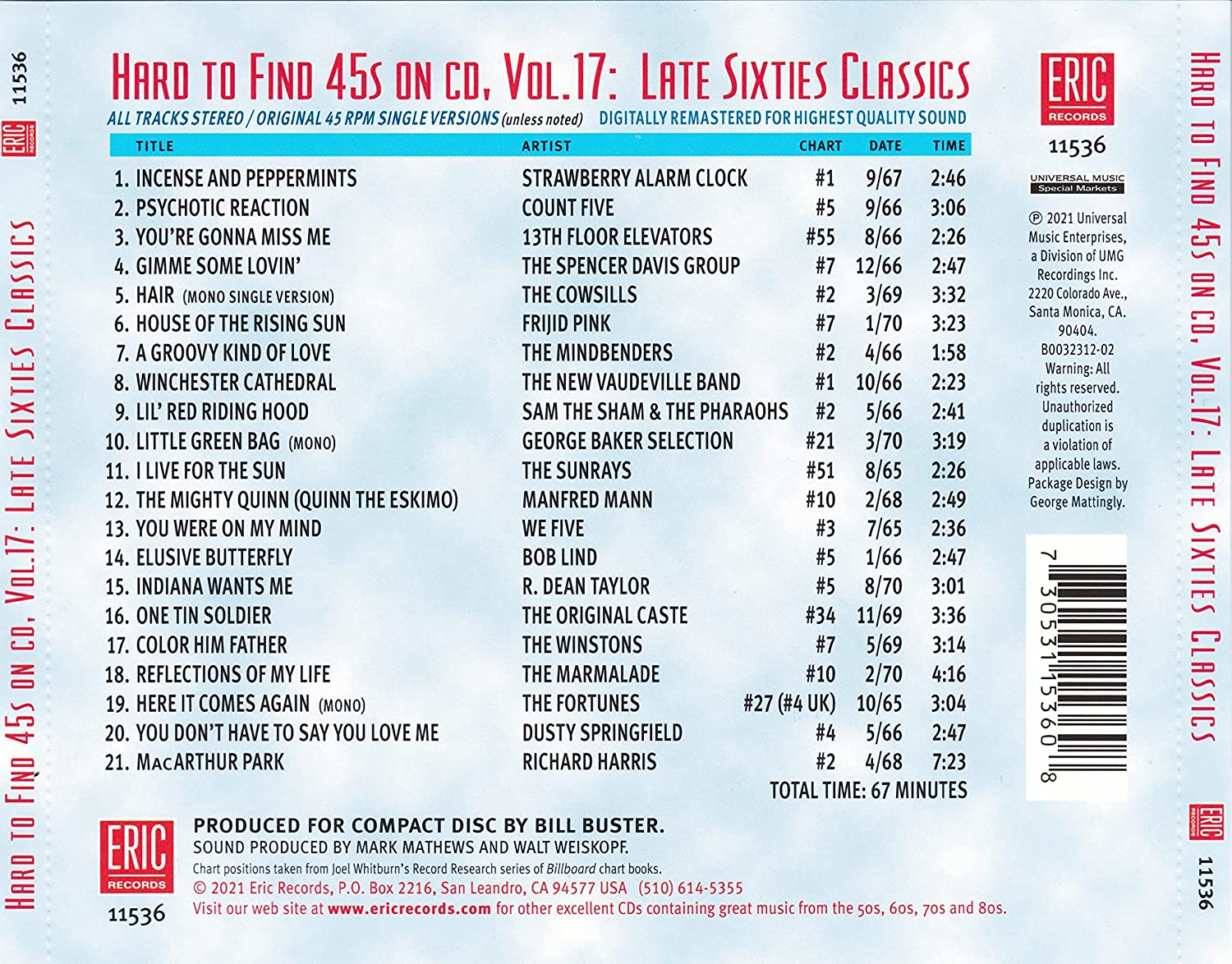 Hard to Find 45S on Cd Vol.17 (Late Sixties Classics)