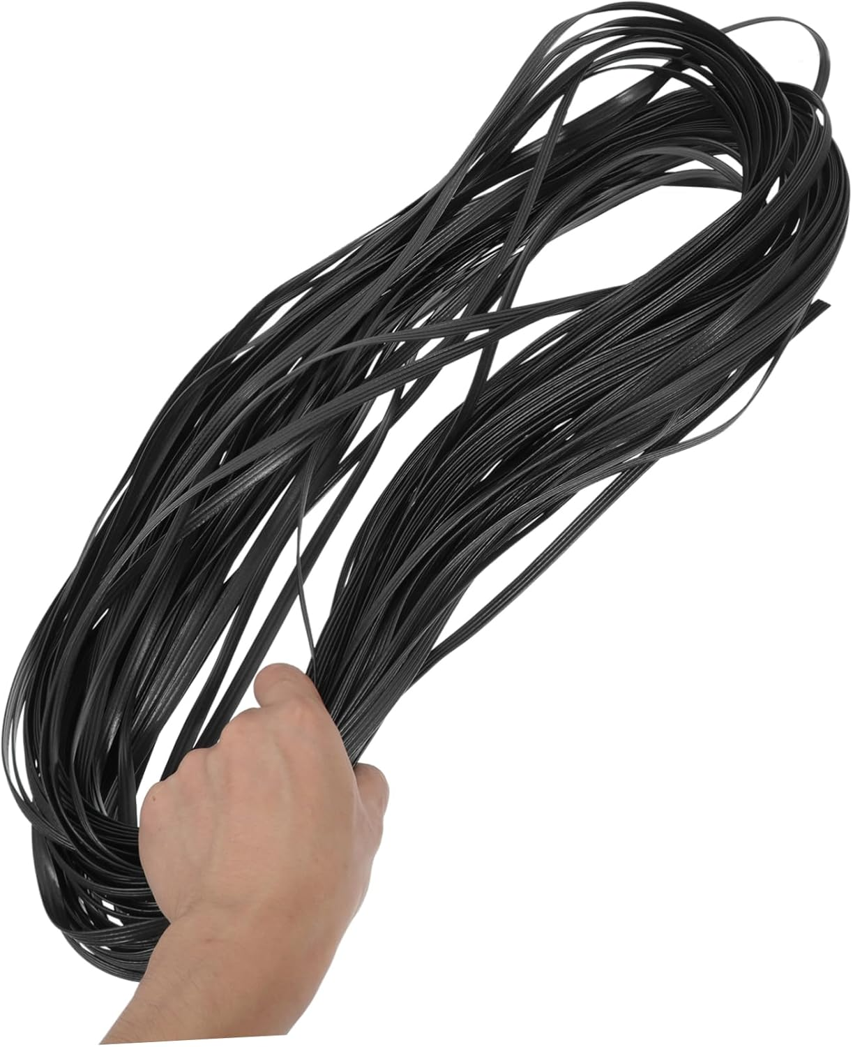 SUPVOX Pe Plastic Rattan Repair Kit Wicker Furniture Repair Strips for DIY Basket Weaving and Rattan Chair Restoring, Multi-Functional Plastic Wicker Material for Home and Outdoor Use image number 2