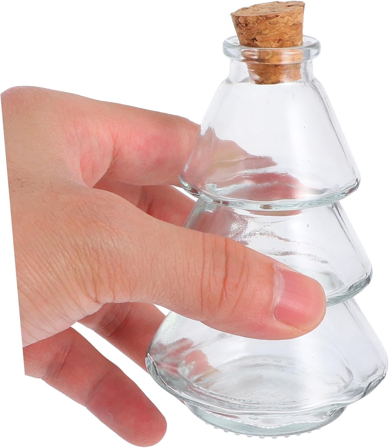 5Pcs Transparent Corked Wishing Bottles for Home Decor Creative Glass Jars for Perfume and Essential Oils Unique for Parties And image number 2