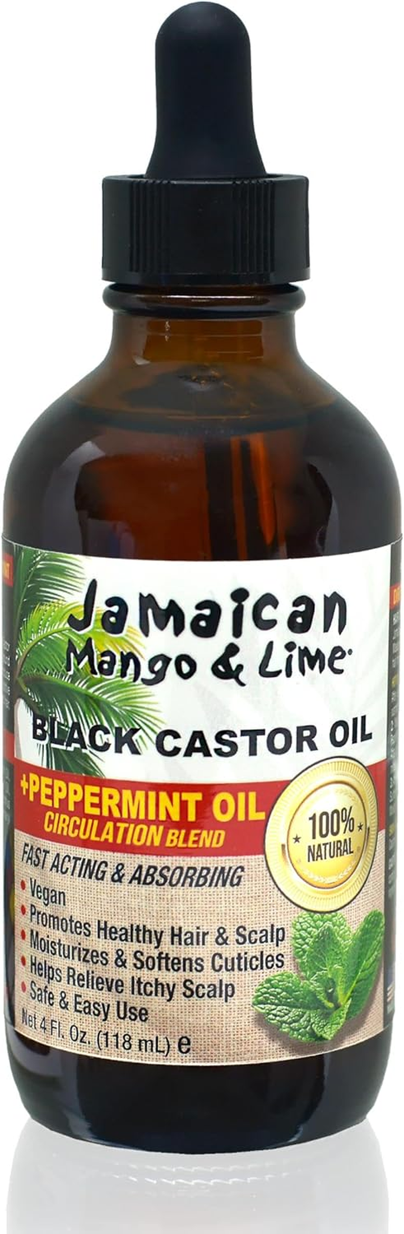Jamaican Mango & Lime Black Castor Oil Peppermint 118Ml (4Oz) image number 4
