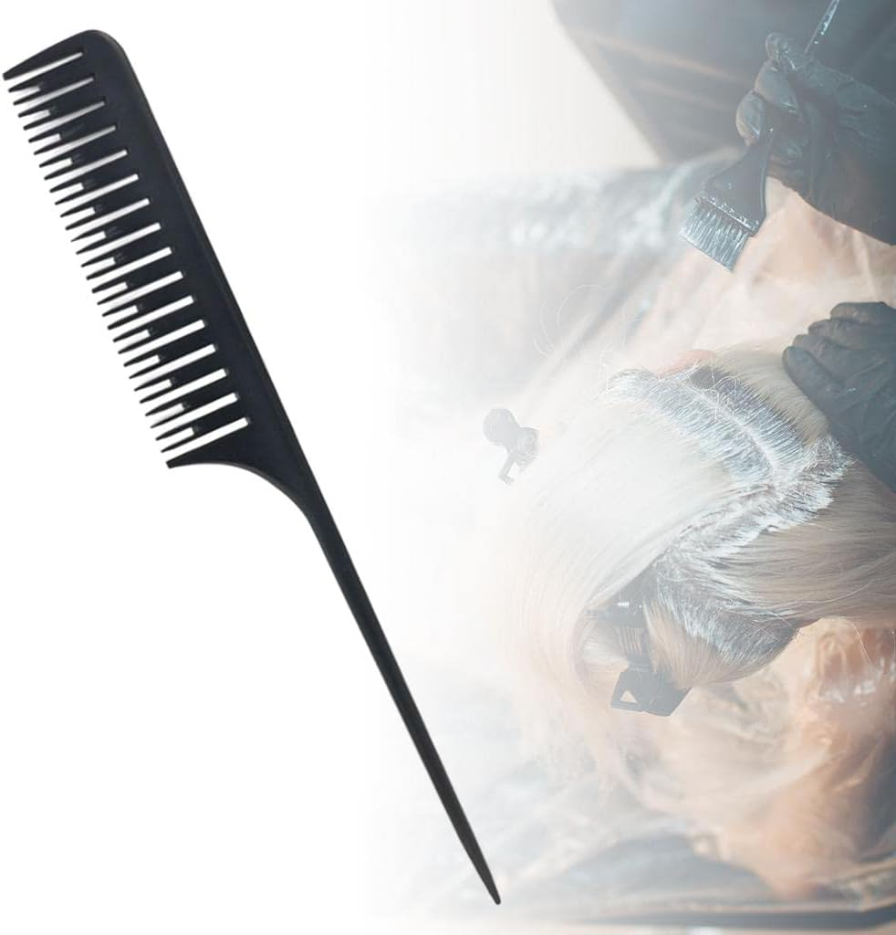 Perfeclan Highlight Comb, Professional, 25.5Cm Sectioning Weave Foiling Comb for Salon - Black image number 2